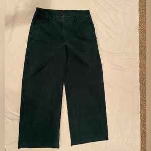 Eileen Fisher Forest green wide leg high waist trousers